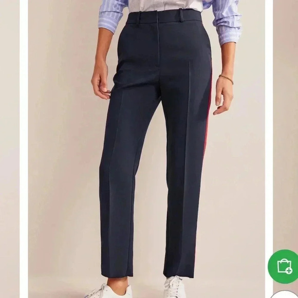 Boden Navy Blue Kew Side Stripe Navy Blue size 10P - Picture 1 of 11